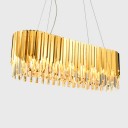 Loft Industry Modern - Facet Oval Glass Chandelier